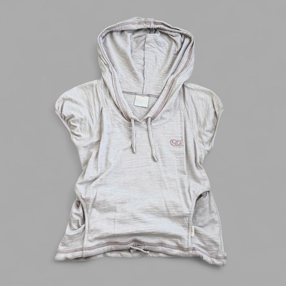 Sculptor Raglan Hoodie Tee in Blush